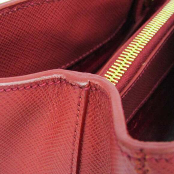 Prada Saffiano Galleria BN1874 Women's Leather Handbag,Shoulder Bag Fuoco,Red... - Picture 11 of 16